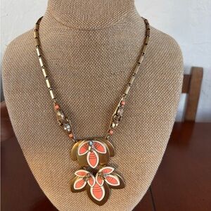 Stella & Dot Hibiscus Necklace
